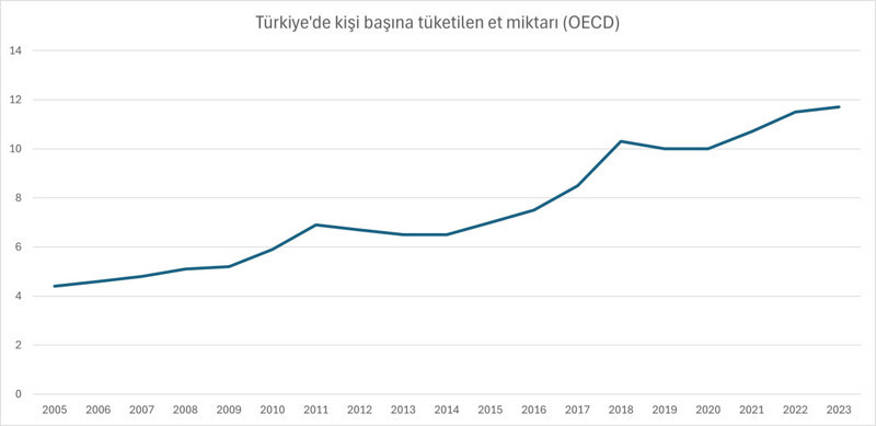Et üretimi arttı, tüketim yerinde saydı: Kişi başına düşen et azaldı - Resim : 4