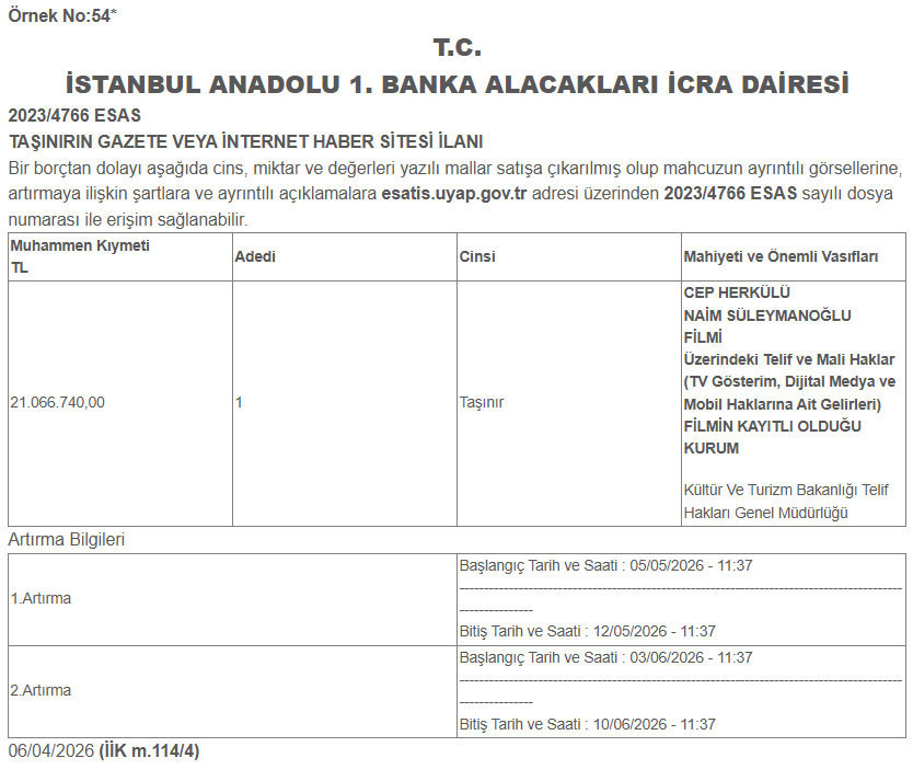 Cep Herkülü Naim Süleymanoğlu filmi icradan satışa çıktı - Resim : 1