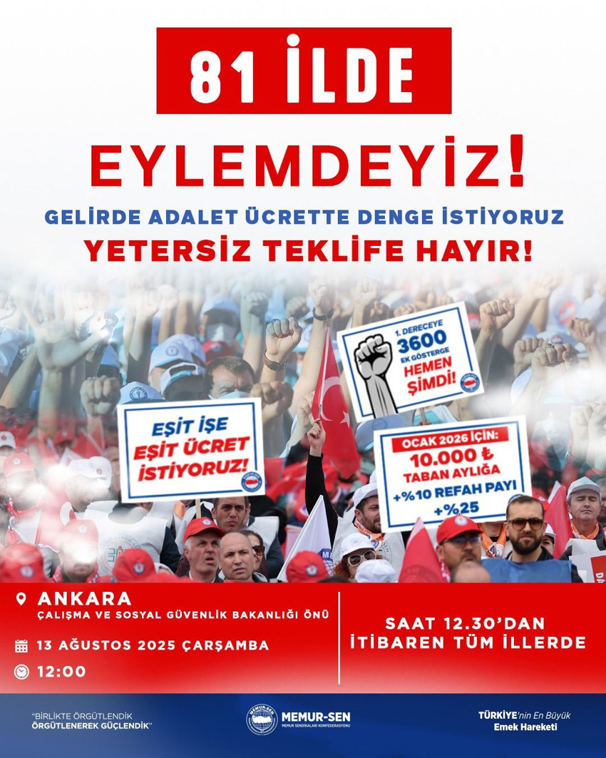 Memur-Sen'den yarın için 81 ilde eylem çağrısı - Resim : 1