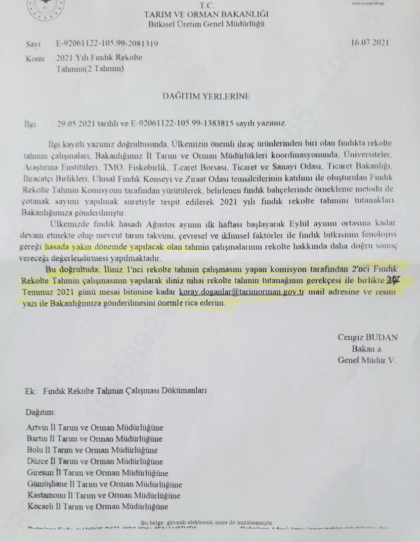 Fındıkta rekolte oyunu - Resim : 1