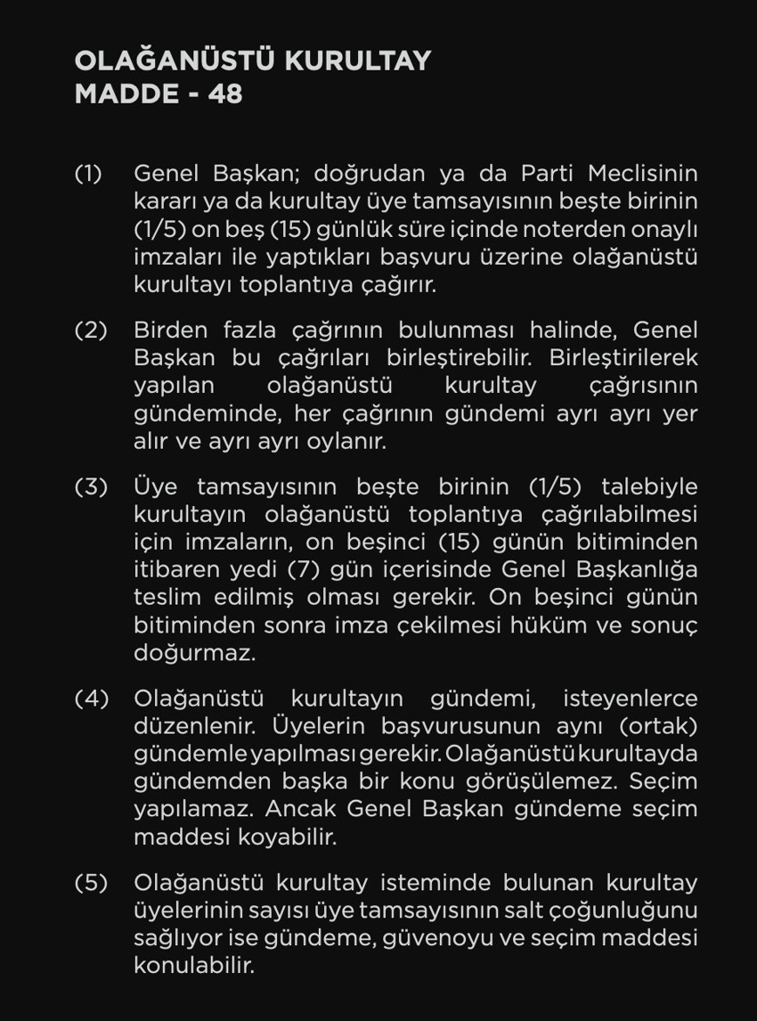 İddia: CHP'nin son kurultayı mahkemelik olabilir, gerekçe tüzükteki 48. madde - Resim : 1