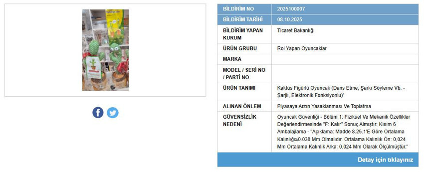 Piyasadan toplatılıyor: Bakanlık bir oyuncağın satışını yasakladı - Resim : 1