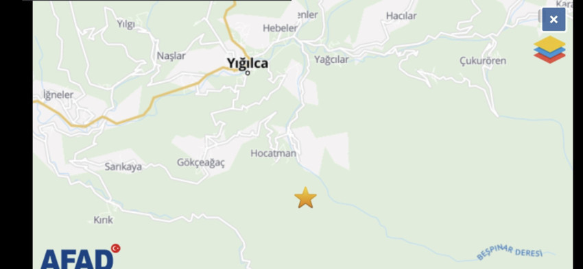 AFAD duyurdu: Düzce gece yarısı depremle sarsıldı - Resim : 1