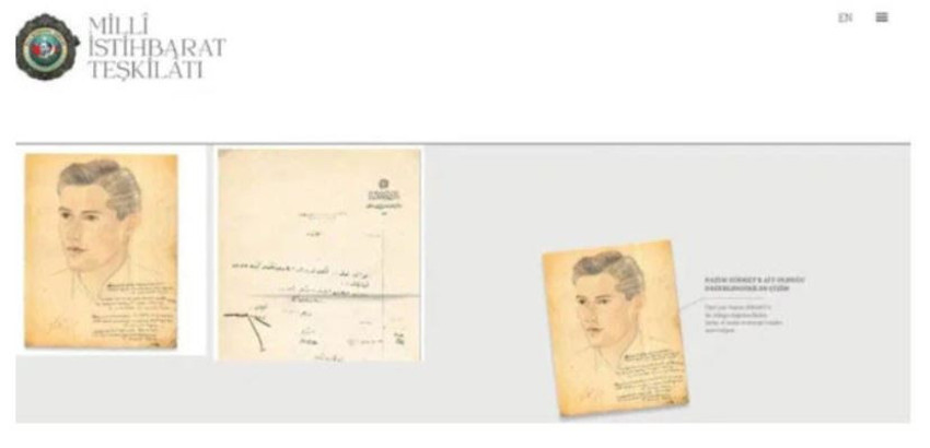 MİT, Nazım Hikmet'e ait olduğu düşünülen bir belge paylaştı - Resim : 1