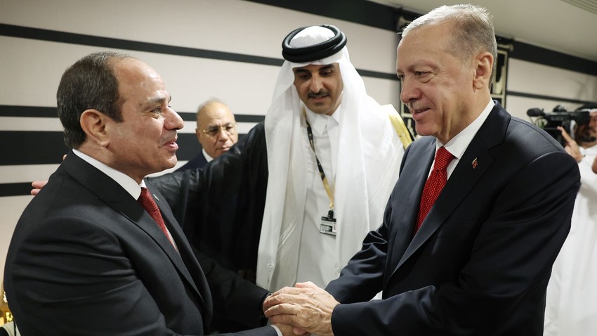 Cumhurbaşkanı Erdoğan Sisi ile buluştu
