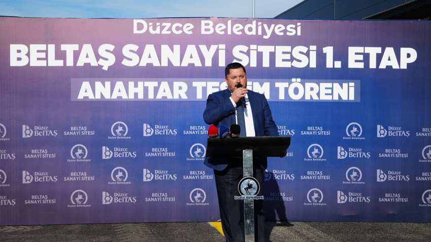 Düzce Modern Sanayi Sitesi'nde 112 işyeri sahiplerine teslim edildi. - Resim : 2