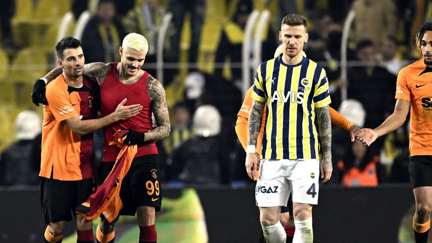 Kadıköy'de derbinin galibi Galatasaray: 0-3 - Resim : 1