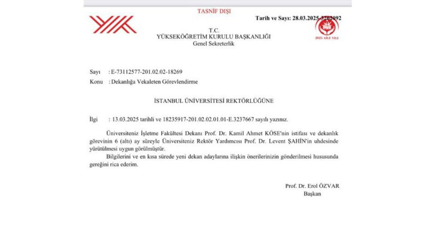 Ekrem İmamoğlu’nun diplomasını iptal eden İstanbul Üniversitesi’ne yeni atama! - Resim : 1