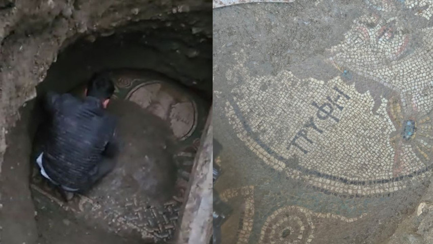 Kaçak kazıyla 2 bin yıllık roma mozaiği buldu! Sosyal medyada yakayı ele verdi - Resim : 2