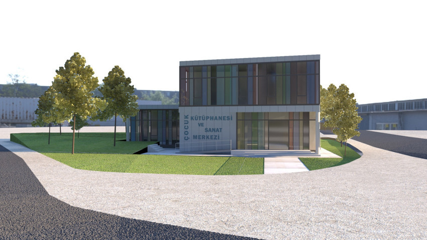 Şehre Yeni Sosyal ve Kültürel Merkez; Çocuk Kütüphanesi ve Sanat Merkezi - Resim : 1