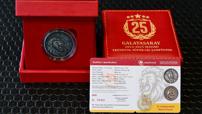 Darphane’den Galatasaray parası! 25. şampiyonluk için hatıra olacak - Resim : 1