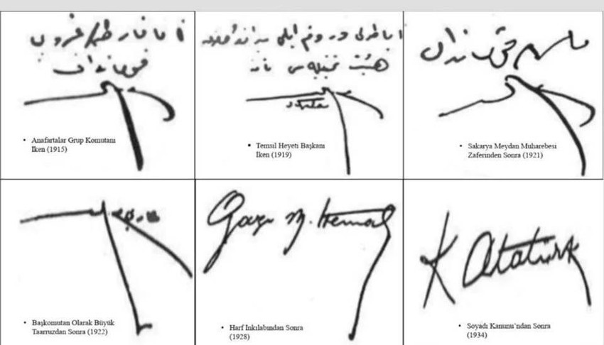 MSB paylaştı: İşte Atatürk'ün orijinal imzası - Resim : 1