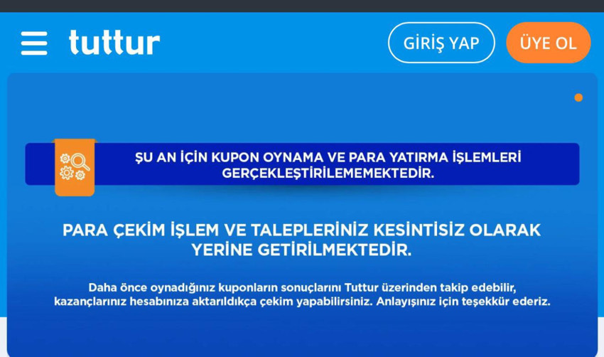 Fenerbahçe Kulübü Başkan Adayı Sadettin Saran'a ait "Tuttur" şirketi tüm faaliyetlerini durdurdu - Resim : 1