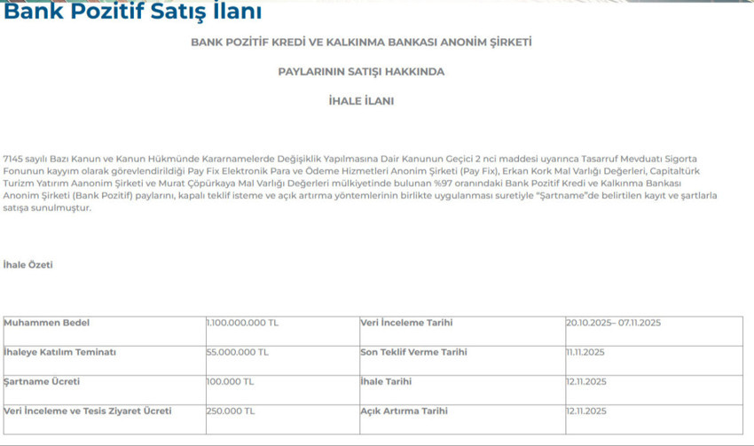 23 yıllık banka satışa çıktı: İşte istenen bedel - Resim : 1