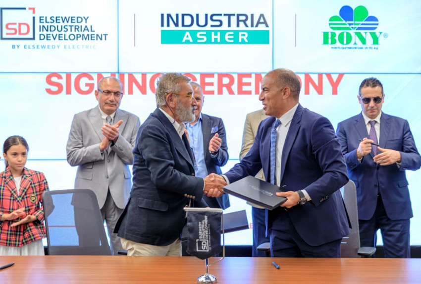 Anlaşma, Bony Tekstil Yönetim Kurulu Başkanı Hasan Gülkaya ile Elsewedy Industrial Development CEO’su Müh. Mohamed AlKammah tarafından imzalandı.