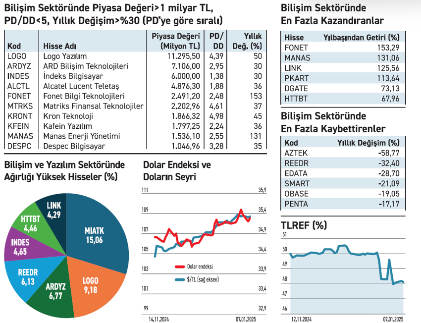 31 şirket bilişim sektöründe sadece 9’u enflasyonu yendi - Resim : 1