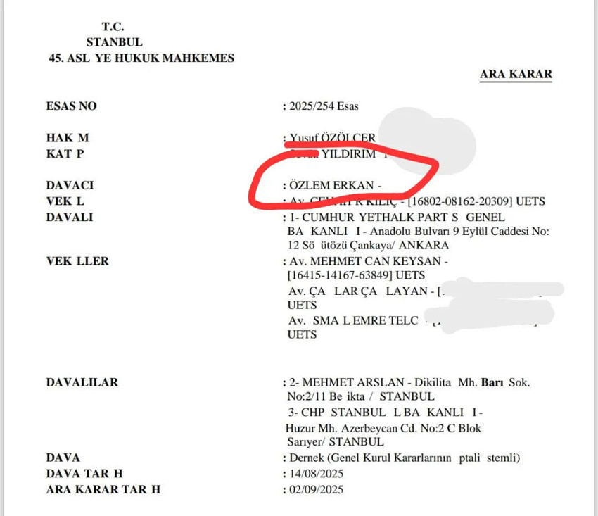 CHP İstanbul İl Kongresi i&ccedil;in şikayet&ccedil;i olan &Ouml;zlem Erkan, kurultayda Oğuz Kaan Salıcı&rsquo;nın PM listesindeydi - Resim : 1