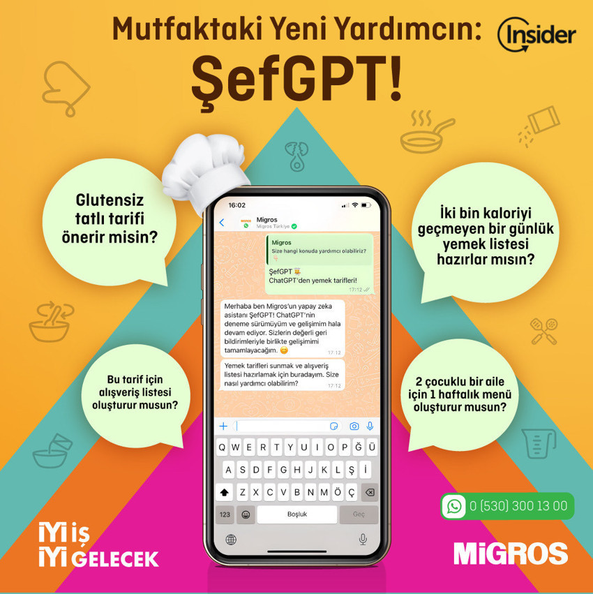 Migros’tan yeni yapay zeka asistanı: ŞefGPT - Resim : 1