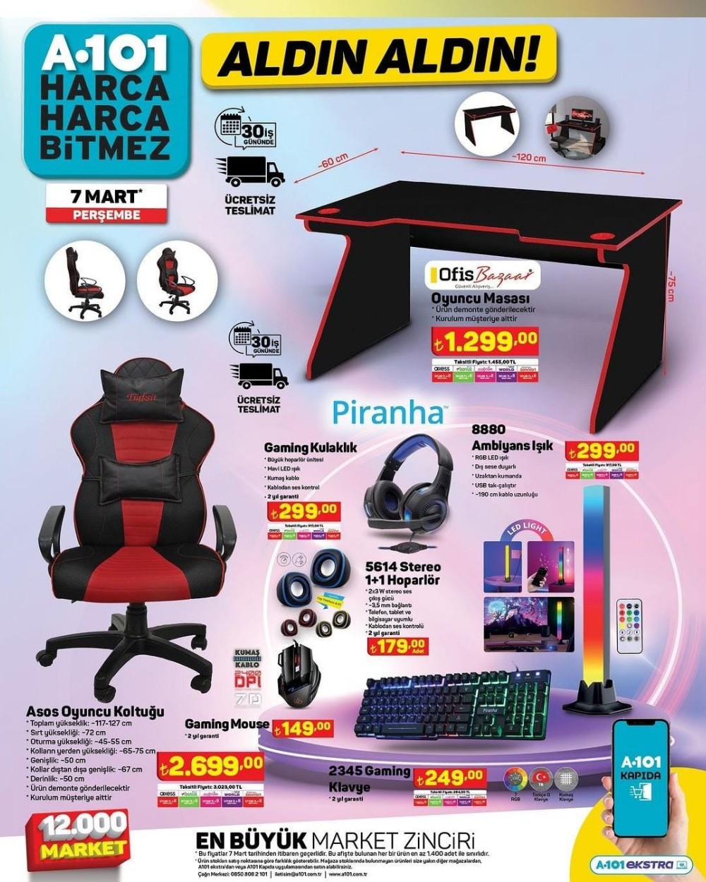 A101 market 7 Mart 2024 perşembe aktüel ürünler kataloğu yayımlandı! A101 7 Mart aktüel ürünler - Sayfa 1