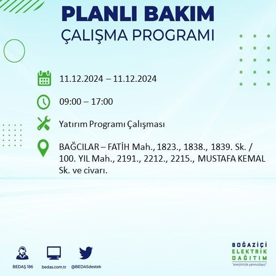 İstanbullular dikkat: 19 ilçede elektrik kesintisi olacak! BEDAŞ duyurdu hemen listeyi kontrol edin - Sayfa 8