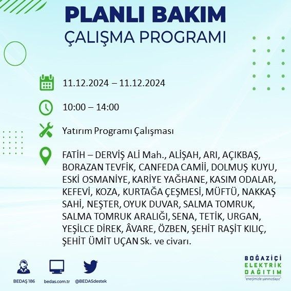 İstanbullular dikkat: 19 ilçede elektrik kesintisi olacak! BEDAŞ duyurdu hemen listeyi kontrol edin - Sayfa 22