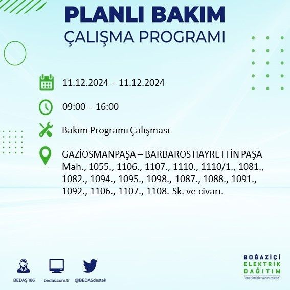 İstanbullular dikkat: 19 ilçede elektrik kesintisi olacak! BEDAŞ duyurdu hemen listeyi kontrol edin - Sayfa 24