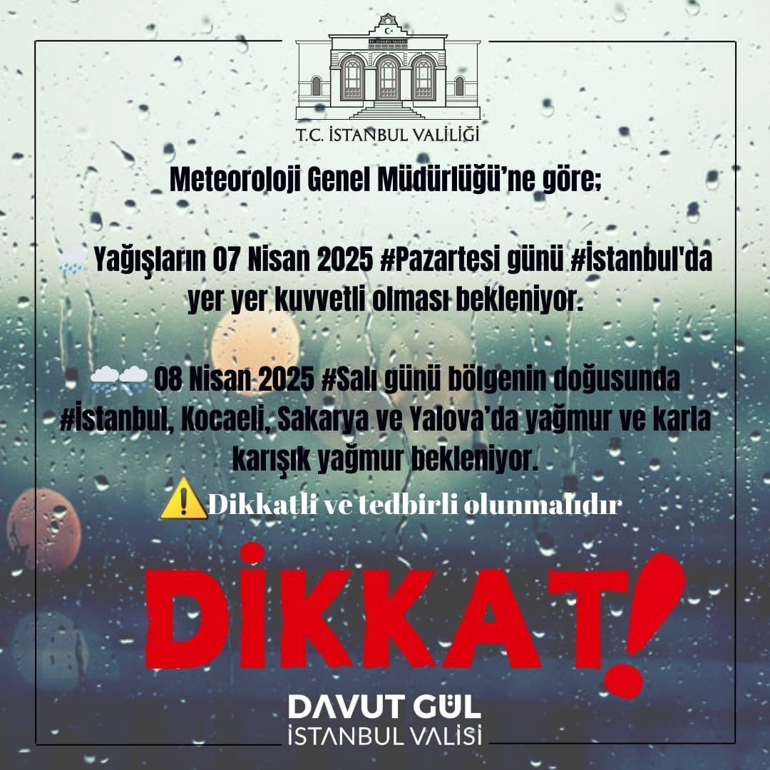 İstanbul Valiliği’nden uyarı geldi! Tarih belli oldu; kar, sağanak, soğuk hava geliyor - Sayfa 3