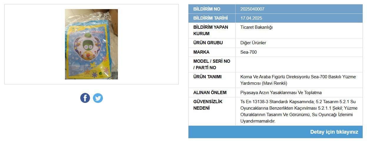 Piyasadan toplatılıyor! Ticaret Bakanlığı bazı plaj ürünlerinin satışını yasakladı - Sayfa 9