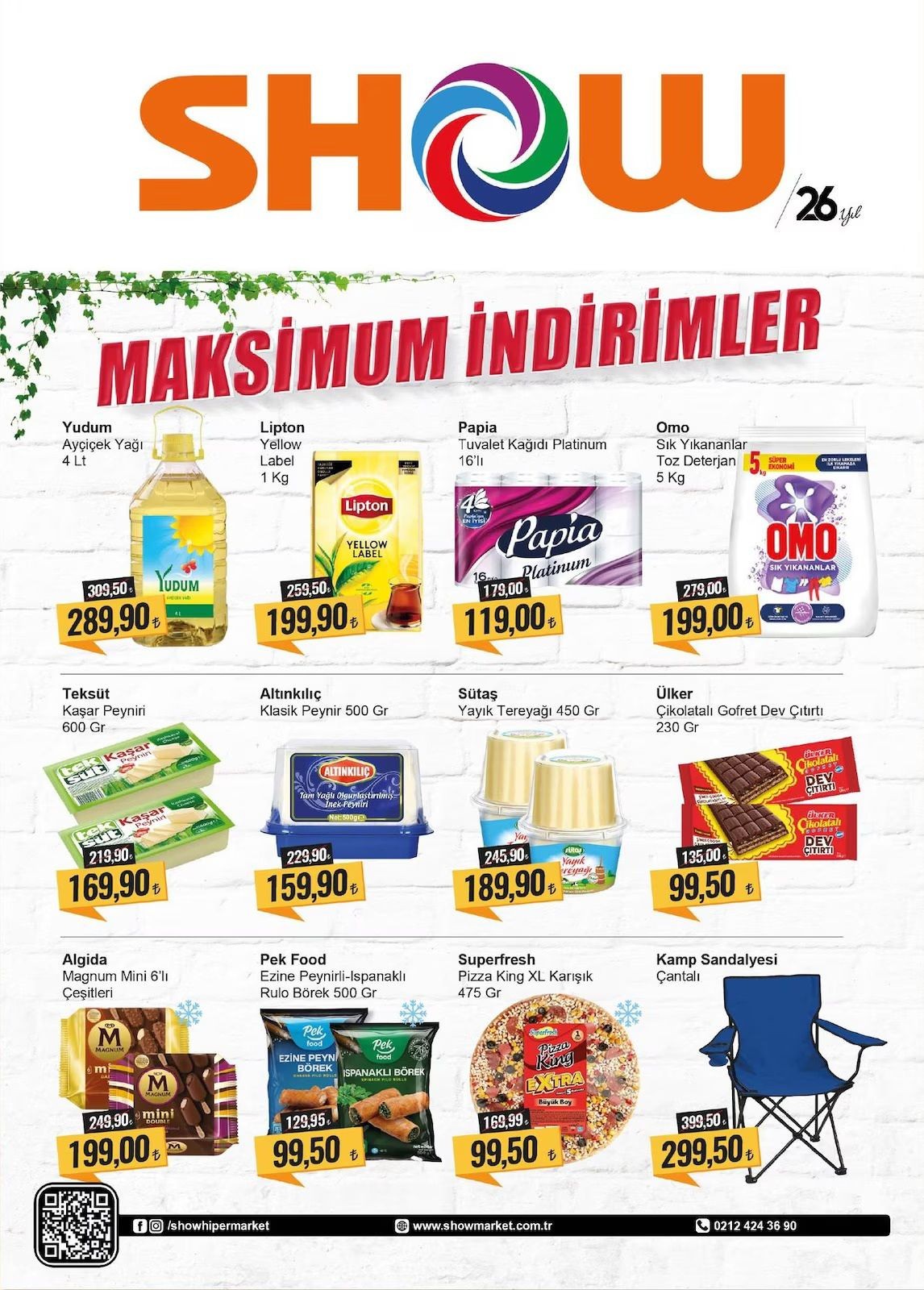 Show'da 26. yıla özel yağ ve çayda maksimum indirim fırsatı! (SHOW SON İNDİRİM TARİHİ 24 NİSAN) - Sayfa 1