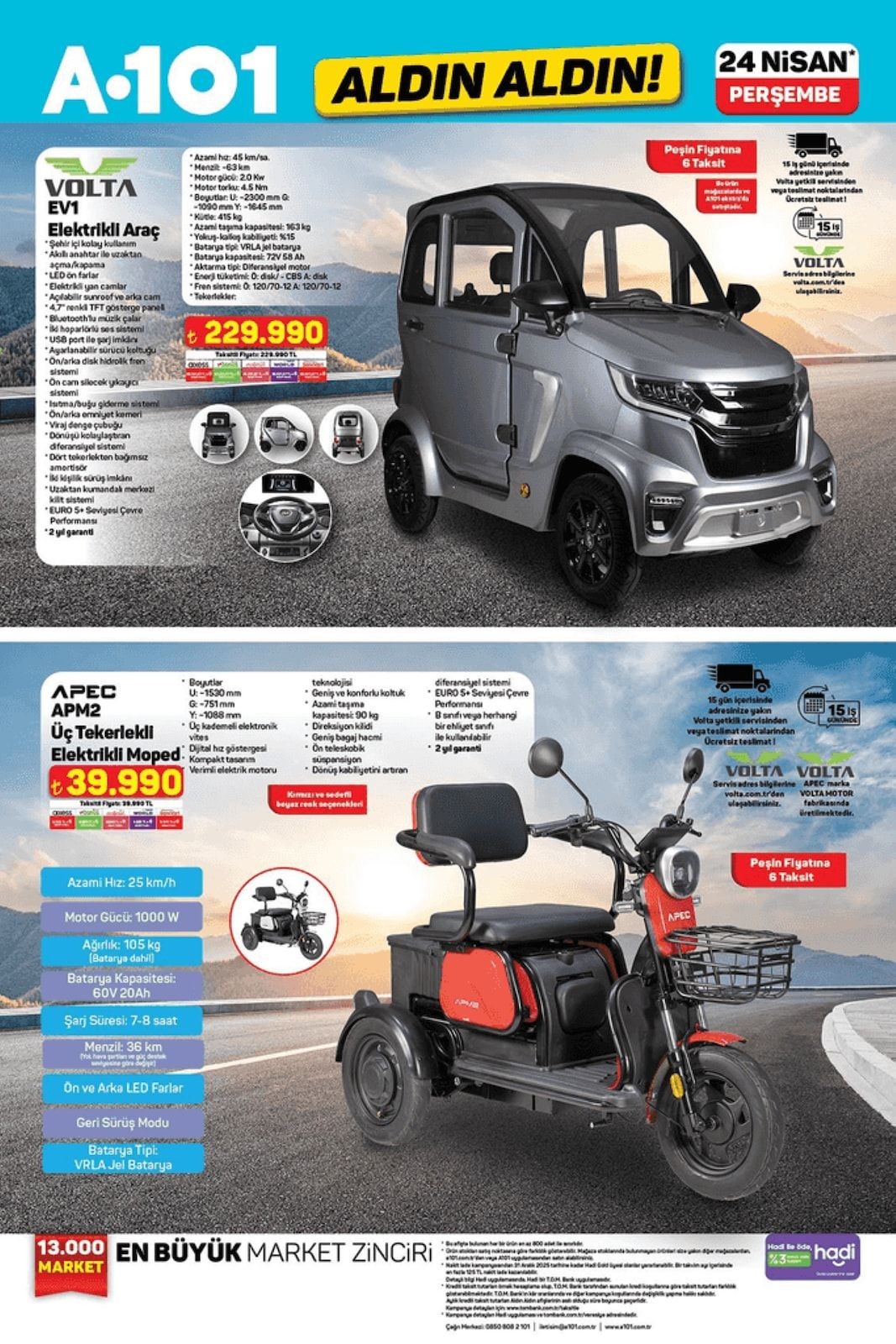 A101’e 24 Nisan Perşembe günü elektrikli moped geliyor! (A101 24 NİSAN 2025 AKTÜEL ÜRÜNLER KATALOĞU) - Sayfa 4