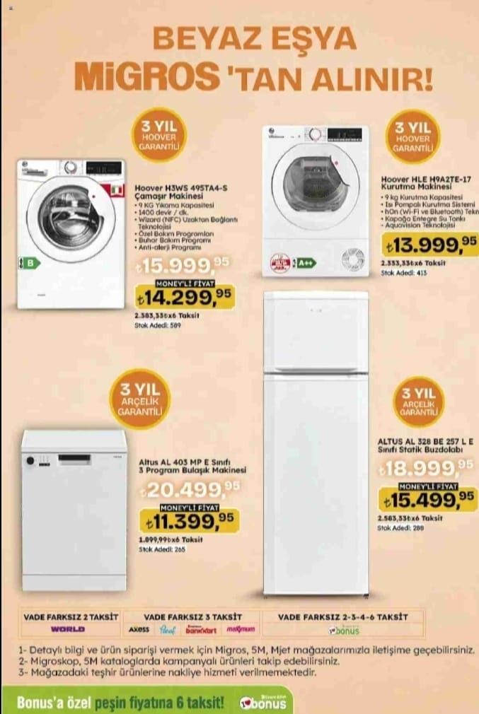Migros’a elektrikli bisiklet, TV ve beyaz eşya geliyor! (MİGROS AKTÜEL ÜRÜNLER KATALOĞU) - Sayfa 1