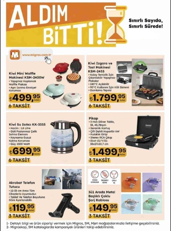 Migros’a elektrikli bisiklet, TV ve beyaz eşya geliyor! (MİGROS AKTÜEL ÜRÜNLER KATALOĞU) - Sayfa 3