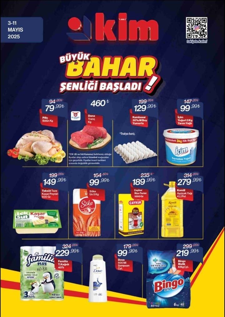 KİM'de Büyük Bahar Şenliği başladı: Ette büyük indirim! (KİM 3-11 MAYIS AKTÜEL ÜRÜNLER KATALOĞU) - Sayfa 1