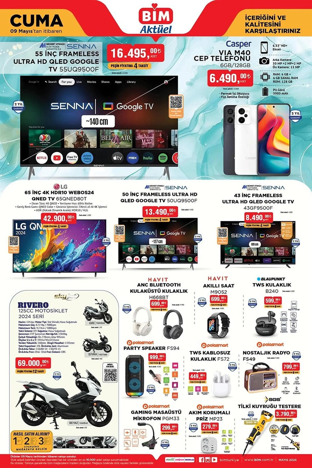 BİM’e bugün Cep Telefonu geliyor! (BİM 9 MAYIS 2025 CUMA AKTÜEL ÜRÜNLER KATALOĞU) - Sayfa 1