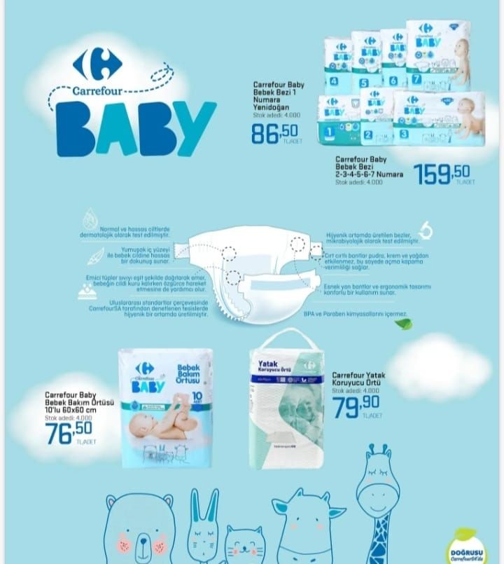 143 TL de réduction sur les couches et 470 TL de réduction sur les aliments pour bébé chez CarrefourSA ! (PRODUITS ACTUELS CARREFOURSA) - Page 1
