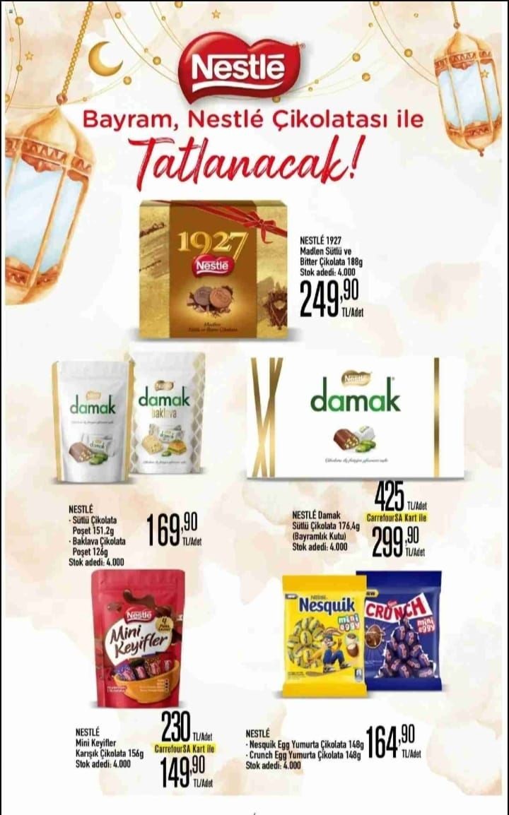 В CarrefourSA наступило время праздника Курбан-байрам! (CARREFOURSA СПЕЦИАЛЬНЫЙ КАТАЛОГ ШОКОЛАДА И ДЕСЕРТОВ ДЛЯ ПРАЗДНИКА) - Страница 2