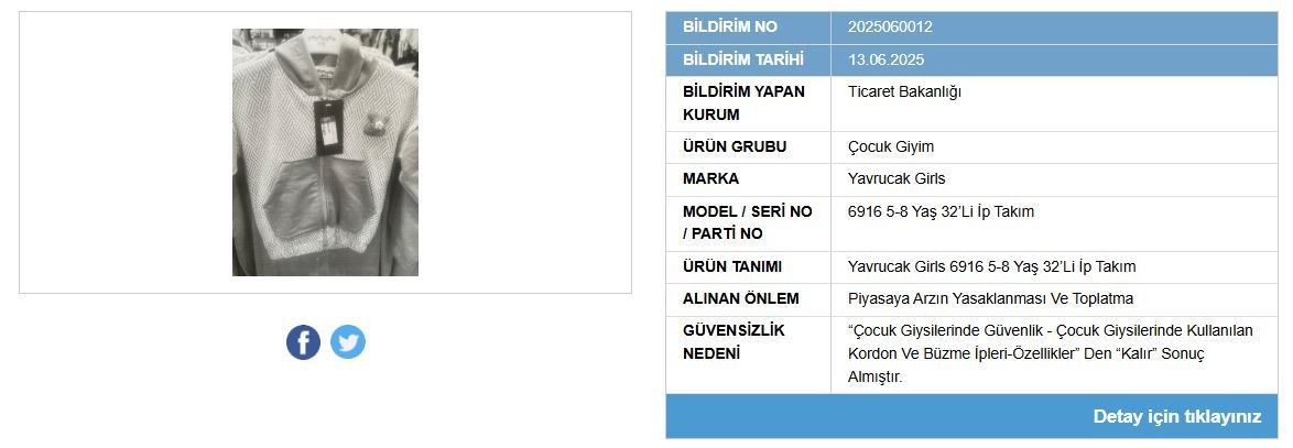 Bakanlık o ürünleri ifşa etti: Bazı aksesuar ve çocuk giyim ürünlerinin satışı yasaklandı - Sayfa 6