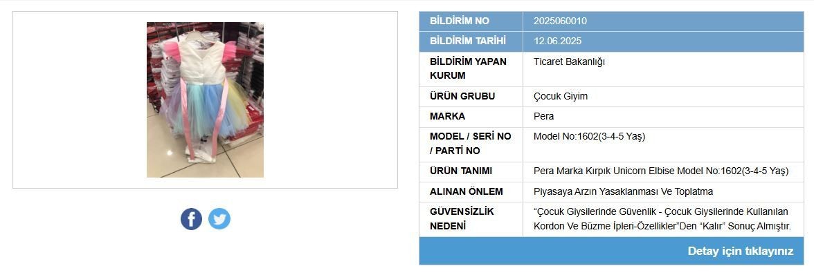 Bakanlık o ürünleri ifşa etti: Bazı aksesuar ve çocuk giyim ürünlerinin satışı yasaklandı - Sayfa 8
