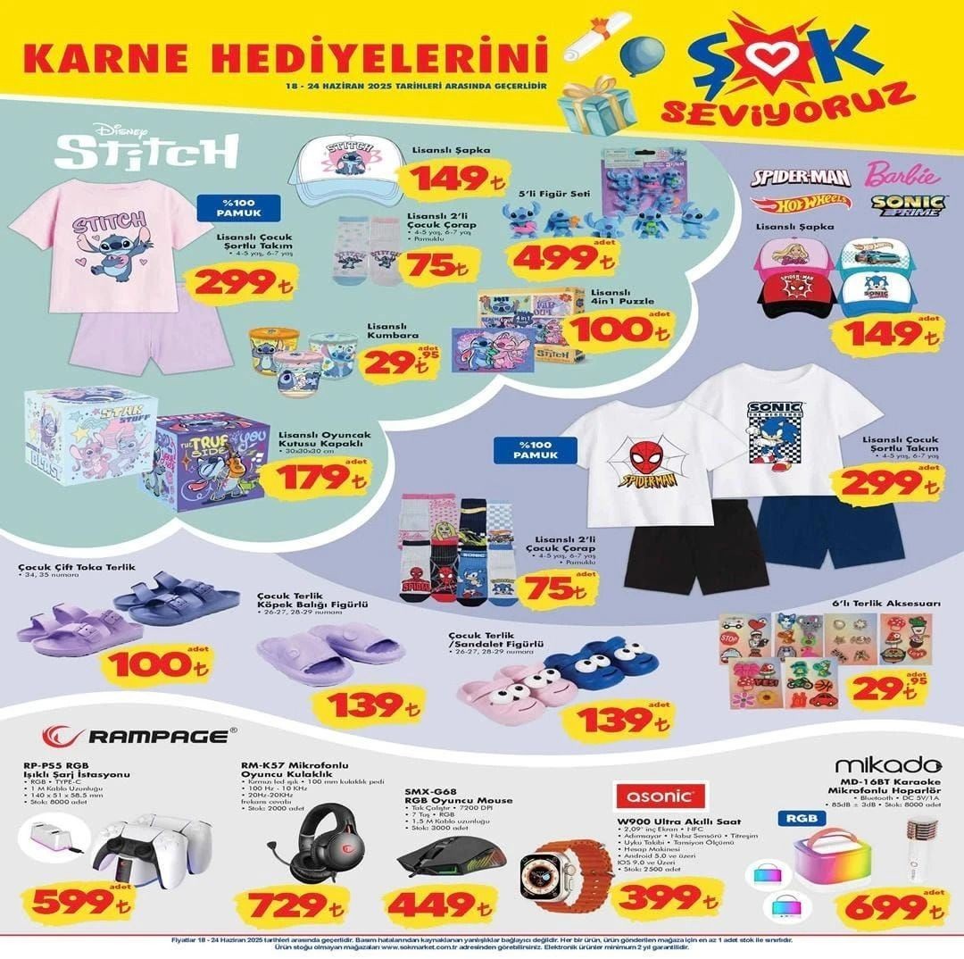 ŞOK’a 18 Haziran'da Akülü Uzaktan Kumandalı Araba geliyor! (ŞOK 18-24 HAZİRAN AKTÜEL ÜRÜNLER) - Sayfa 1