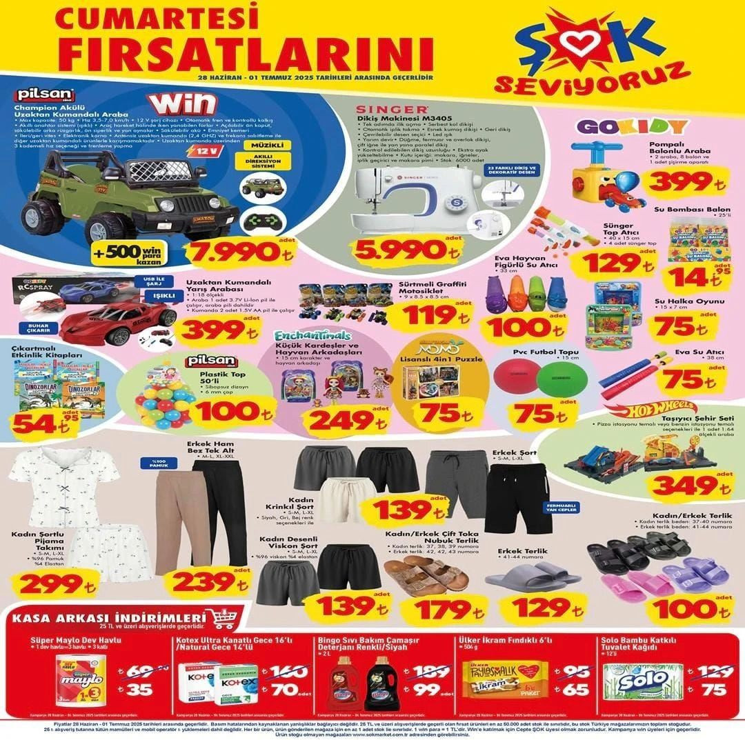 ŞOK’a bugün Uzaktan Kumandalı Yarış Arabası geliyor! (ŞOK 28 HAZİRAN-1 TEMMUZ AKTÜEL ÜRÜNLER) - Sayfa 1