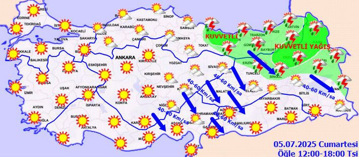 Meteoroloji'den şiddetli sağanak ve aşırı sıcak uyarısı: Bugün başlıyor - Sayfa 1