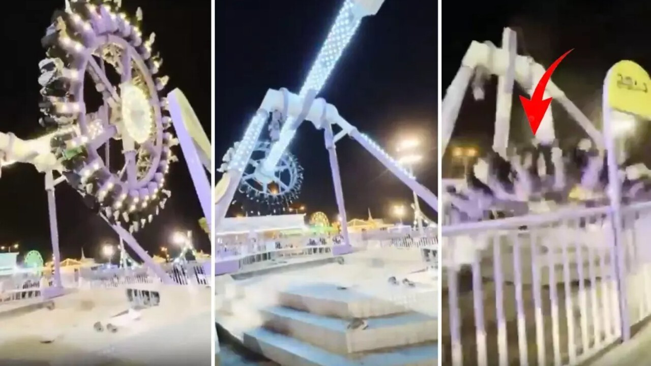 Suudi Arabistan'da lunaparktaki oyuncak yere çakıldı: Çok sayıda kişi yaralandı