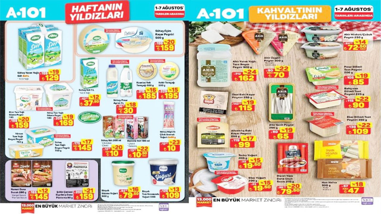 A101 1-7 Ağustos Haftanın Yıldızları Kataloğu yayımlandı! A101’e hangi ürünler gelecek?