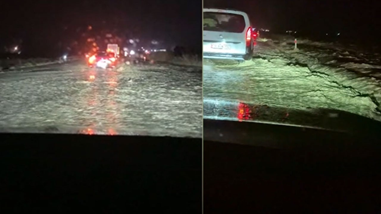 Polatlı'da kuvvetli sağanak yağış