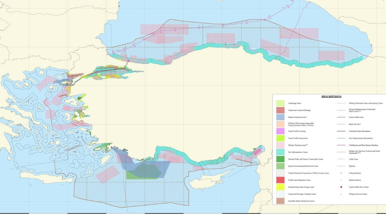 Türkiye'nin yeni 'Deniz Koruma Alanları' ulusal Deniz Planlama Haritası'na eklendi