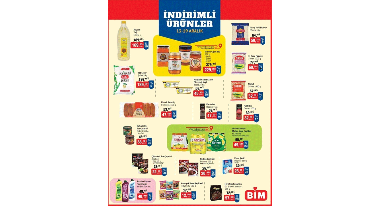 BİM market 13-19 Aralık 2025 indirim kataloğu yayımlandı! BİM'e hangi ürünler geliyor?