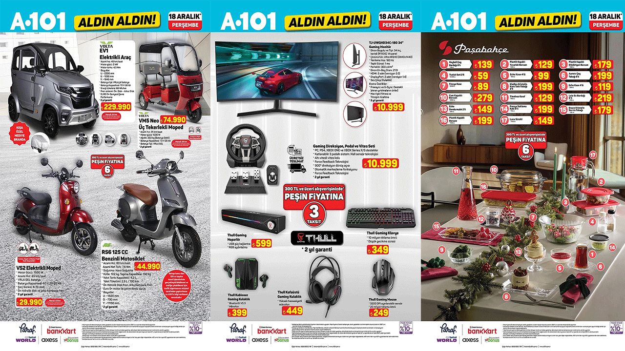 A101'e Benzinli Motosiklet geliyor! A101 19 Aralık 2025 Perşembe aktüel ürünler kataloğu!
