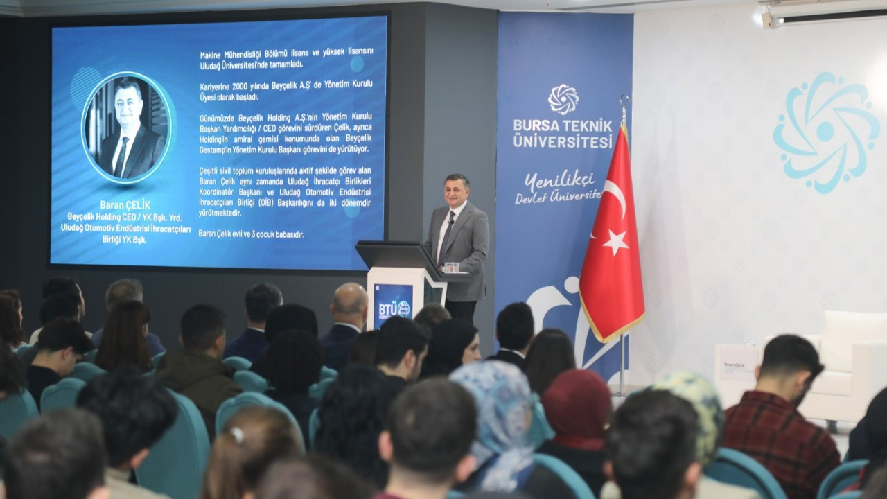 BTÜ Konuşmaları’nın konuğu Baran Çelik oldu