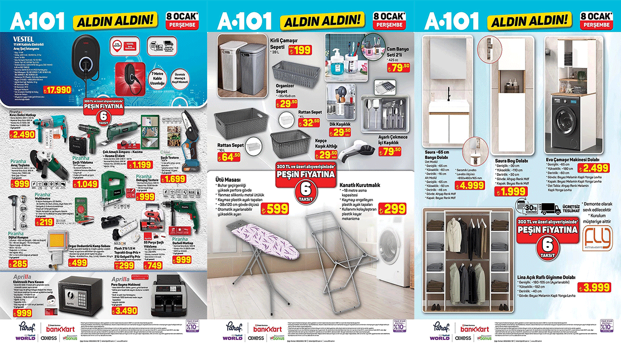 A101'e Para Sayma Makinesi geliyor! A101 08 Ocak 2026 Perşembe aktüel ürünler kataloğu!