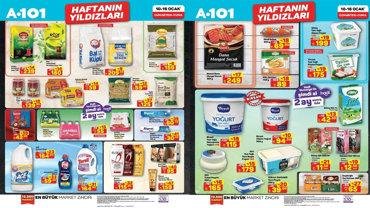 A101 10-16 Ocak 2026 Haftanın Yıldızları kataloğu yayımlandı! A101'e hangi ürünler geliyor?